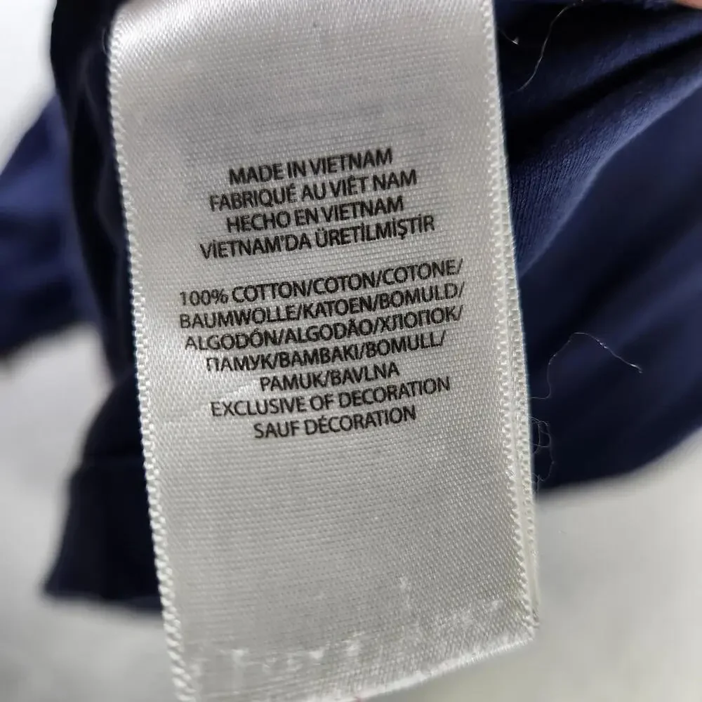 Polo Ralph Lauren LS Shirt XL‎ Navy Blue Classic Fit 100% Cotton Pony Logo